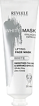Лифтинг-маска для лица с коллагеном - Revuele White Mask Lifting Face Mask — фото N1