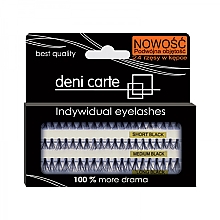 Ресницы накладные, двойной объем - Deni Carte Fake Eyelashes D-SML — фото N1