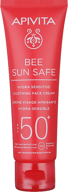 Солнцезащитный крем - Apivita Bee Sun Safe Hydra Sensitive Soothing Face Cream SPF50 — фото N1