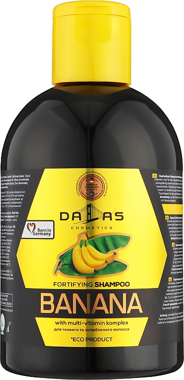 Шампунь для волос "Банан" - Dalas Cosmetics Fortifying Shampoo — фото N3