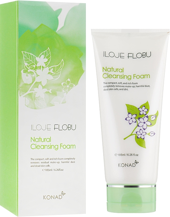Очищувальна піна для обличчя - Konad Iloje Flobu Natural Foam Cleansing * — фото N1
