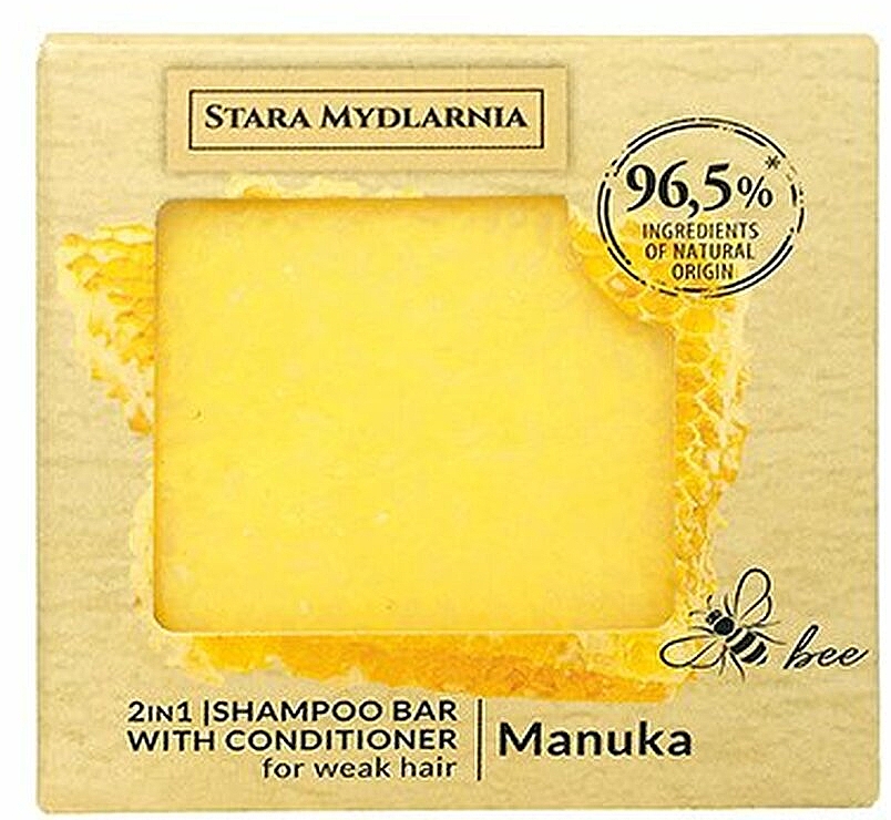 Твердий шампунь-кондиціонер - Stara Mydlarnia Manuka Honey 2in1 Shampoo Bar — фото N1