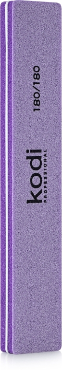 Баф для ногтей "Прямой" - Kodi Professional lilac, 180/180