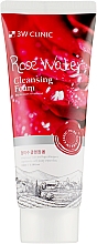 Духи, Парфюмерия, косметика Очищающая пенка для лица с розовой водой - 3W Clinic Rose Water Cleansing Foam