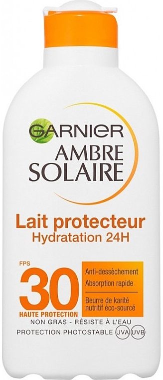 Солнцезащитное увлажняющее молочко для тела - Garnier Ambre Solaire Hydration Protective Milk 24H SPF30 — фото N1