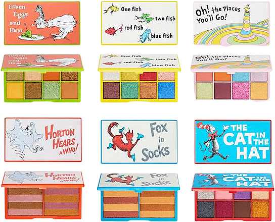 Набор палеток для макияжа, 6 продуктов - I Heart Revolution Dr. Seuss Palette Collection — фото N4