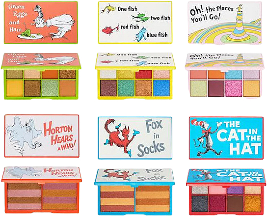 Набір палеток для макіяжу, 6 продуктів - I Heart Revolution Dr. Seuss Palette Collection — фото N4