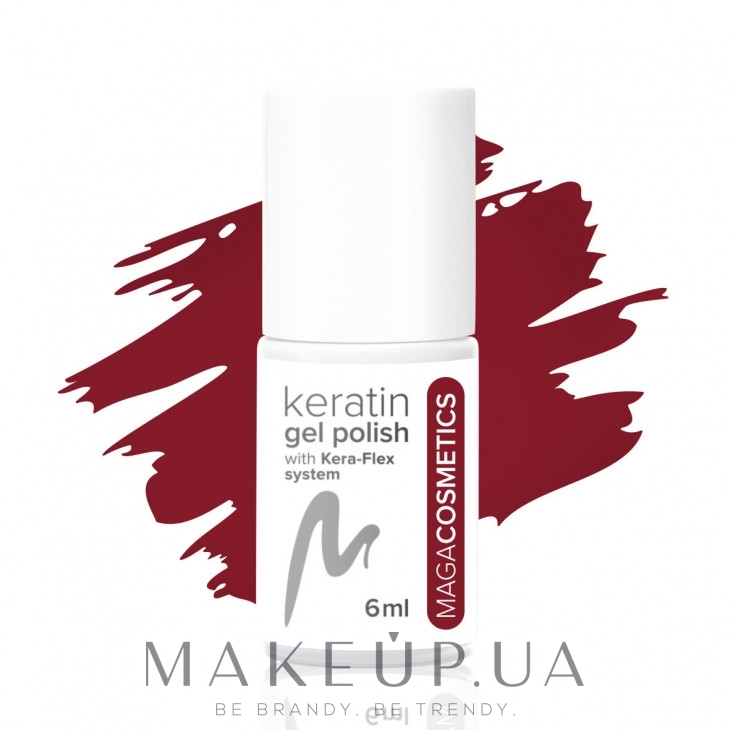 Гібридний гель-лак для нігтів - Maga Cosmetics Kera-Flex System Keratin Gel Polish — фото 5Z - Red And Love