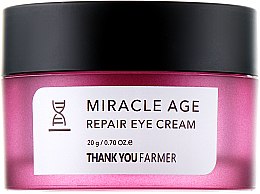 Відновлювальний крем для шкіри навколо очей, для освітлення - Thank You Farmer Miracle Age Cream — фото N2