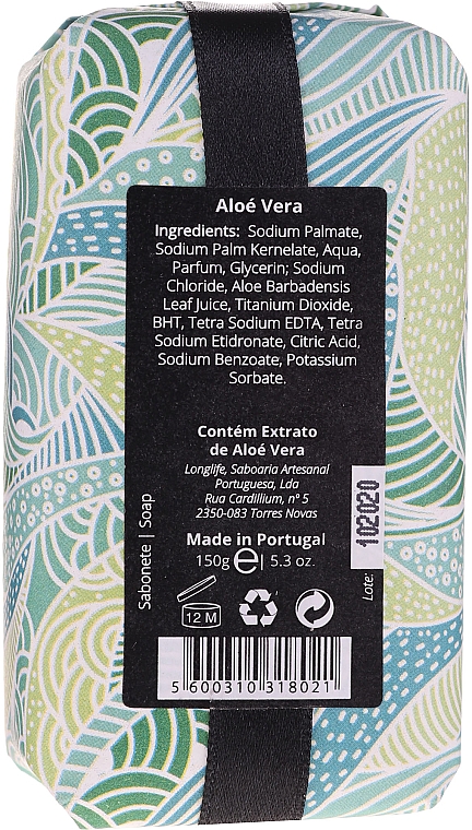 Натуральное мыло "Алоэ" - Essencias De Portugal Natura Aloe Vera Soap — фото N2