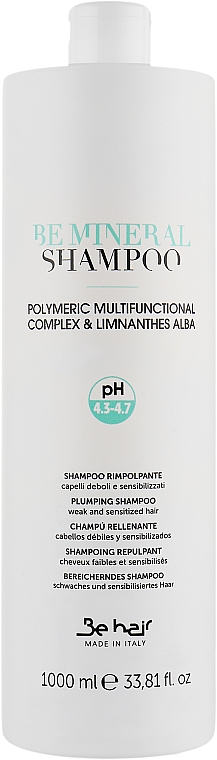 Минеральный шампунь для придания упругости слабым и чувствительным волосам - Be Hair Be Mineral Plumping Shampoo — фото N3