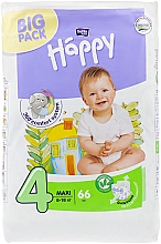 Детские подгузники "Happy" Maxi 4 (8-18 кг, 66 шт) - Bella Baby — фото N1