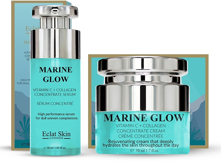 Набір - Eclat Skin London Marine Glow (f/cr/50ml + f/ser/30ml) — фото N2
