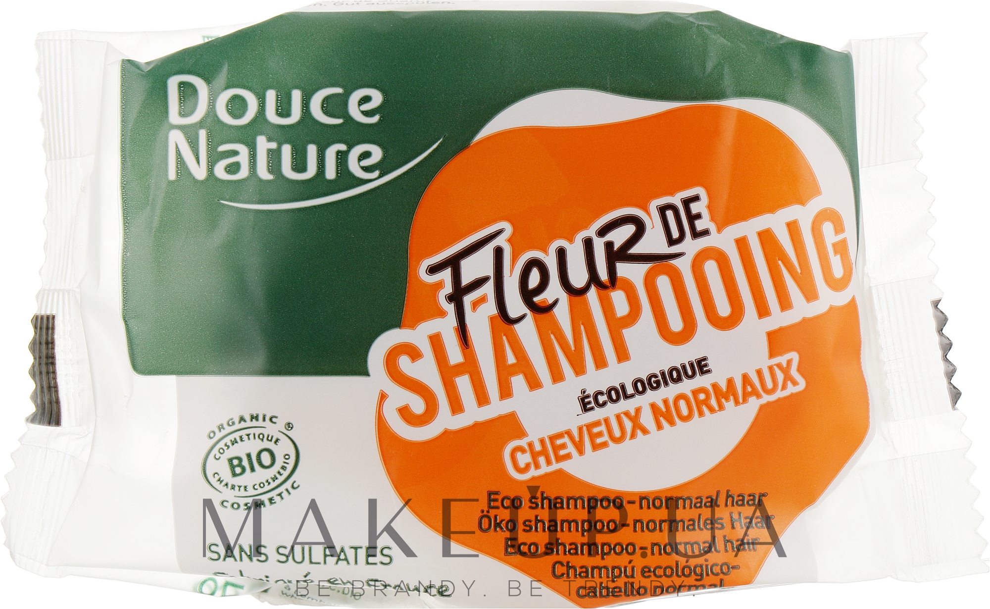 Твердий шампунь для нормального волосся - Douce Nature Fleur De Shampoo — фото 85g