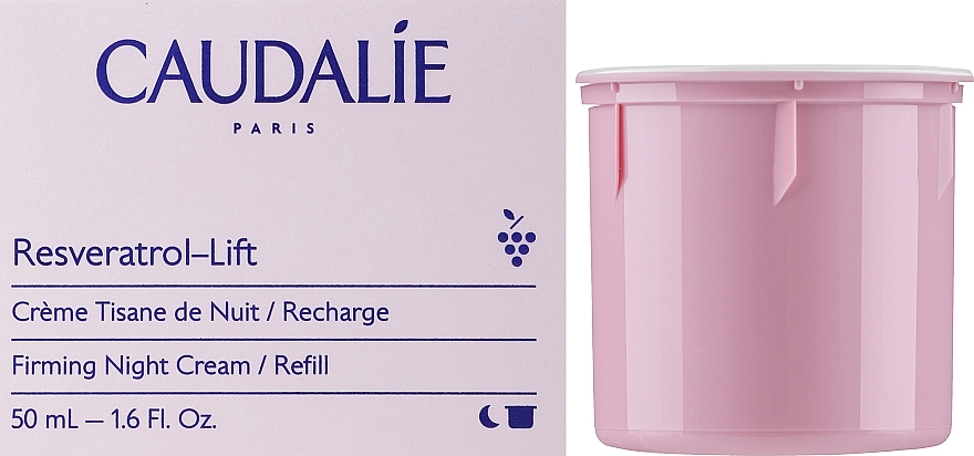 Нічний крем для обличчя - Caudalie Resveratrol Lift Firming Night Cream Refill (змінний блок)  — фото N2