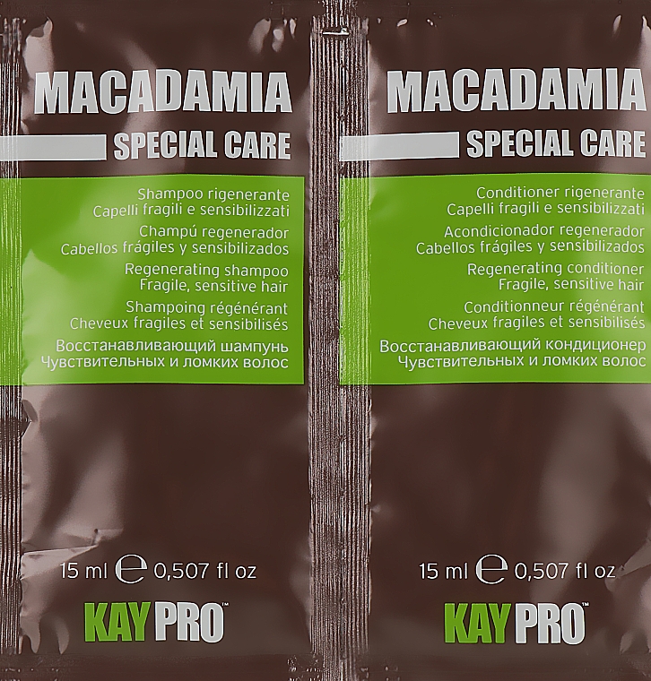 Набір - KayPro Special Care Macadamia (shmp/15ml + h/cond/15ml)