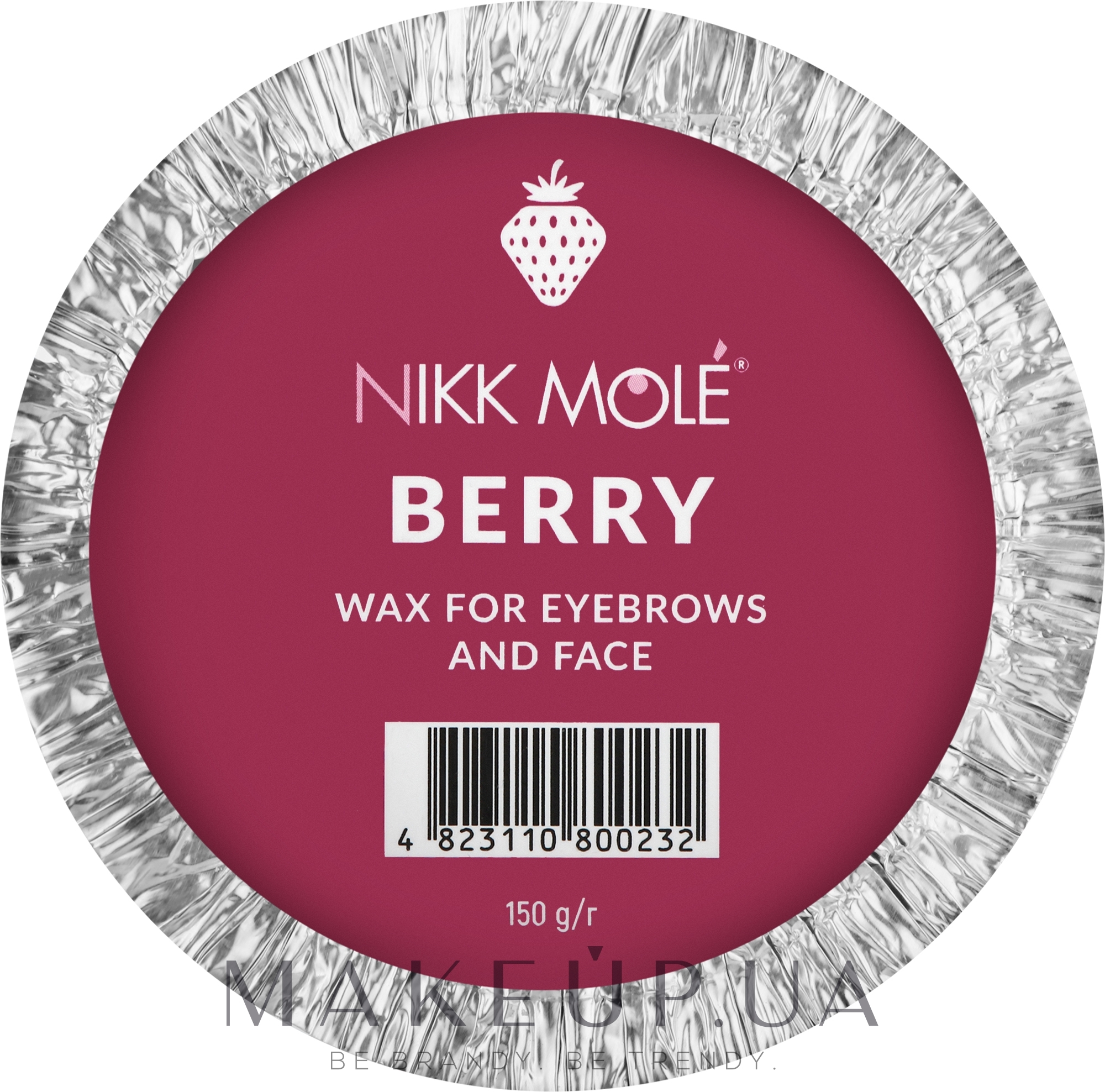 Віск для брів і обличчя "Ягідний" - Nikk Mole Wax For Eyebrow And Face Berry — фото 150g
