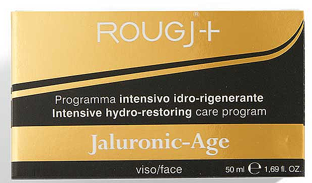 Крем для обличчя зволожувальний - Rougj+ Complete-Age Jaluronic-Age Intensive Hydro-Restoring Care Program — фото N2