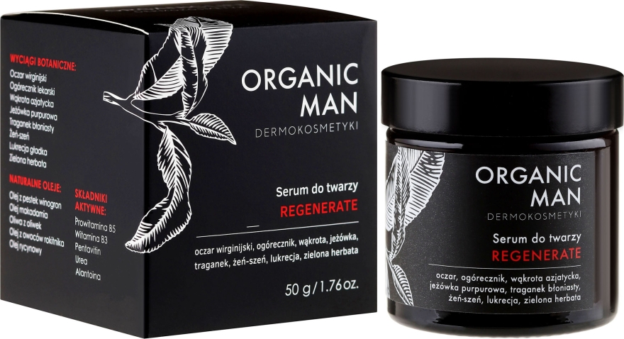 Восстанавливающая сыворотка для лица - Organic Life Dermocosmetics Man