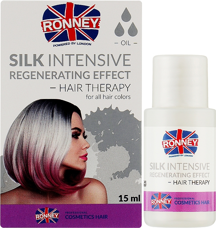 Олія для сухого і пошкодженого волосся - Ronney Silk Intensive Regenerating Effect Hair Therapy — фото N2