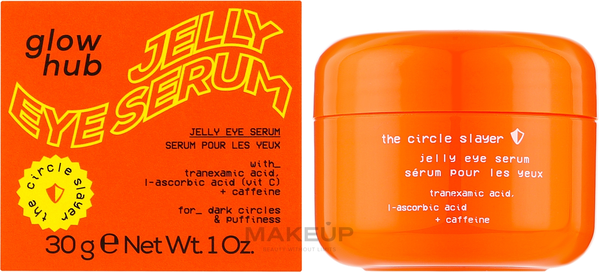 Освітлюючий гель навколо очей з вітаміном С - Glow Hub The Circle  Slayer Jelly Eye Cream  — фото 30g