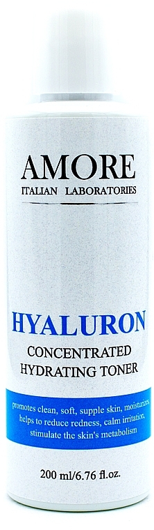 Концентрированный увлажняющий гель-тонер с гиалуроновой кислотой и алоэ - Amore Hyaluron Concentrated Hydrating Toner