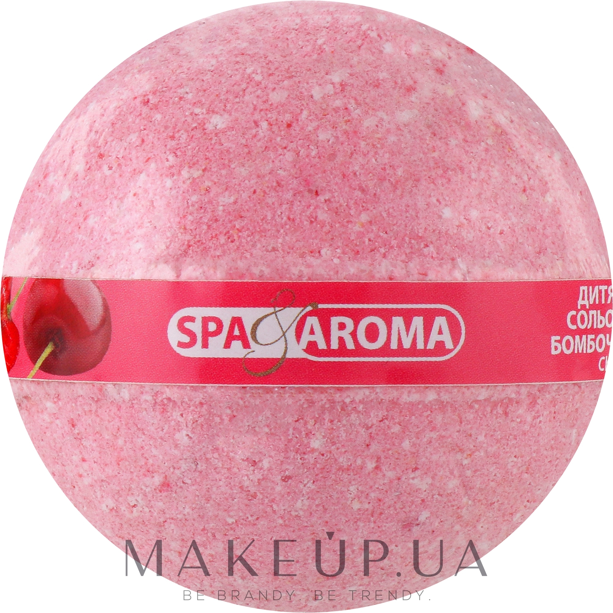 Дитяча сольова бомбочка для ванн "Вишня" - Bioton Cosmetics Spa & Aroma Cherry Bath Bomb — фото 75g