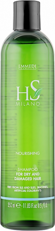 Живильний шампунь для сухого й пошкодженого волосся - HS Milano Nourishing Shampoo For Dry And Damaged Hair — фото N1
