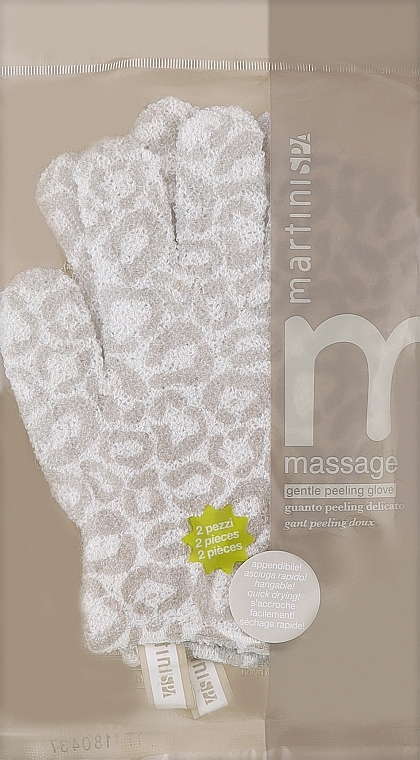 Банная массажная перчатка - Martini Spa 5 Finger Glove Body Sponge With Olive Oil — фото N1