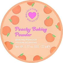 Рассыпчатая пудра для лица персиковая - I Heart Revolution Loose Baking Powder Peach — фото N2