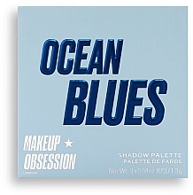 Палетка теней для век - Makeup Obsession Ocean Blues Eyeshadow Palette — фото N2