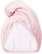 Двосторонній атласний рушник для волосся, рожевий - Glov Double-Sided Satin Hair Towel Wrap Pink — фото N1