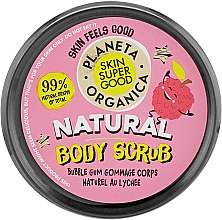 Парфумерія, косметика Скраб для тіла - Planeta Organica Lychee & Bubble Gum Body Scrub