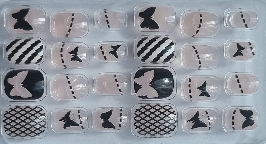 Накладні нігті для дітей "Метелик", 960 - Deni Carte Magic Miss Tips — фото N2