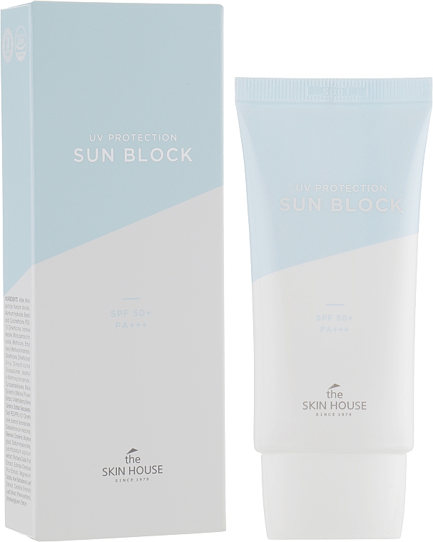 Крем водостойкий солнцезащитный - The Skin House UV Protection Sun Block SPF50+ — фото N1