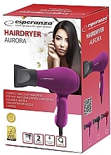 Фен, фиолетовый - Esperanza EBH003P Hair Dryer Aurora — фото N2