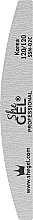 Парфумерія, косметика Пилка для нігтів SSN-02С, півколо, сіра, 120/120 - SheGEL