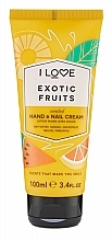Крем для рук - I Love Scents Exotic Fruit Hand And Nail Cream — фото N1