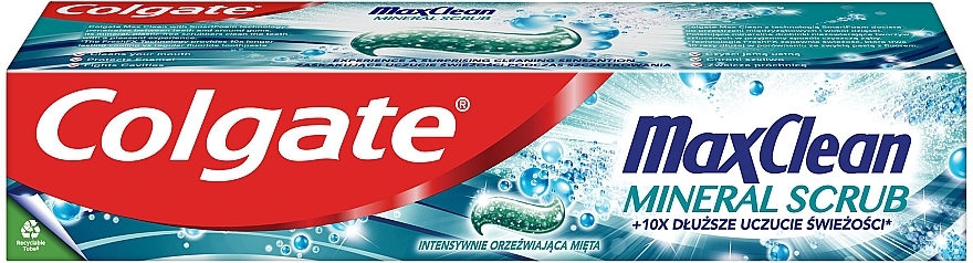 Зубна паста "Мінеральний скраб" Дбайливе очищення - Colgate Max Clean — фото N1