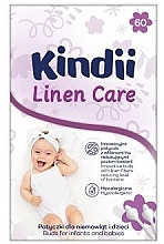 Ватні палички для дітей, 60 шт. - Kindii Linen Care — фото N1