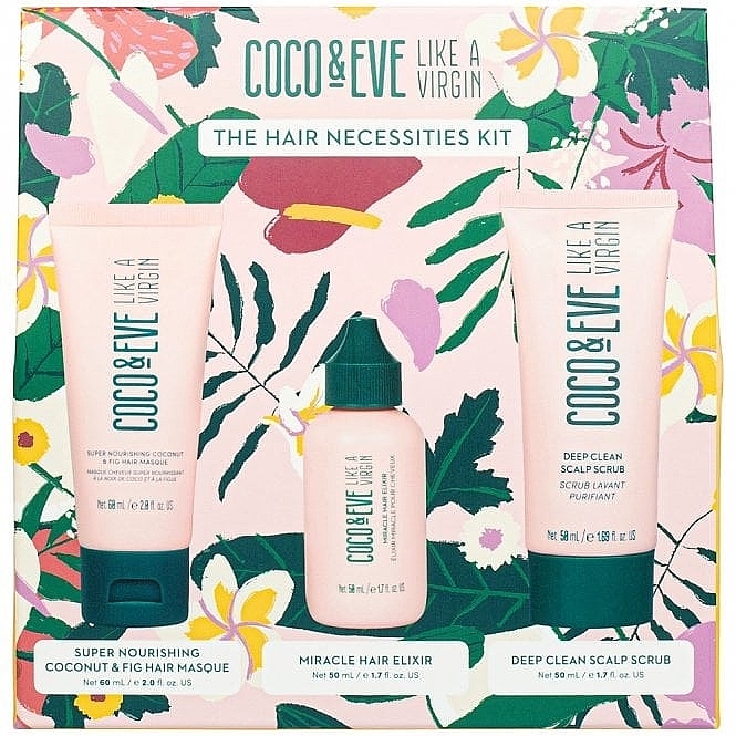 Набор - Coco & Eve Hair Necessities Kit (scalp/scr/50ml + h/mask/60ml + h/elixir/50ml) — фото N1