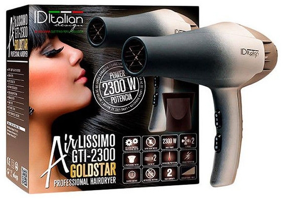 Фен для волосся - Iditalian Airlissimo GTI 2300 Gold Star — фото N1