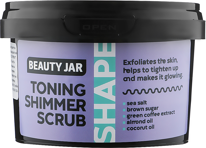 Тонізувальний скраб для тіла - Beauty Jar Toning Shimmer Scrub — фото N1