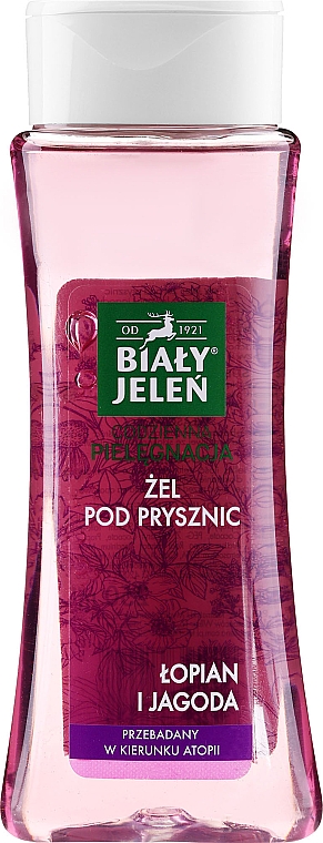 Гіпоалергенний гель для душу з лопухом і ягодами   - Bialy Jelen Hypoallergenic Shower Gel Burdock And Berry — фото N1