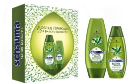 Парфумерія, косметика УЦЕНКА Набір "Олива і алое вера" - Schauma (shm/400ml + h/balm/200ml) *