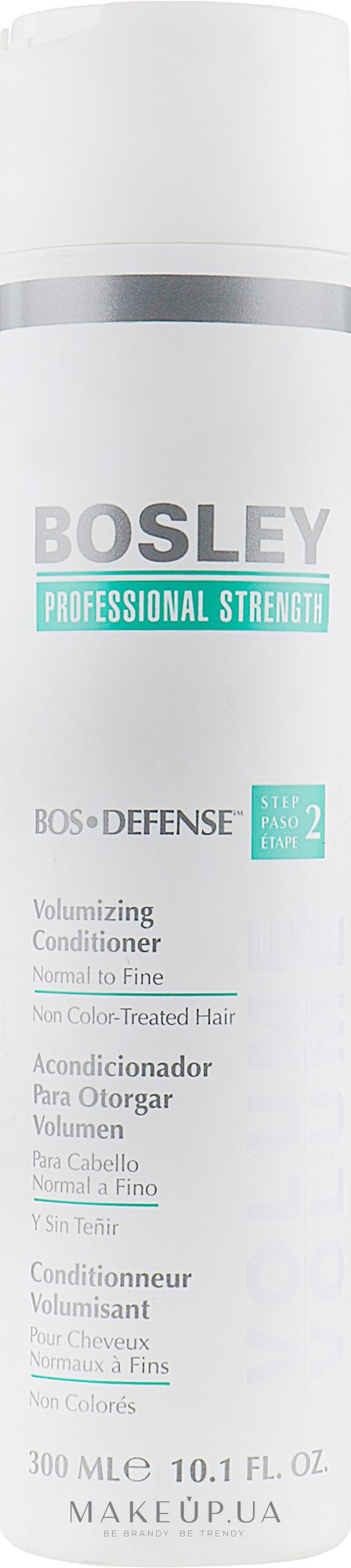 Кондиціонер для об'єму нормального нефарбованого волосся - Bosley Bos Defense Conditioner — фото 300ml