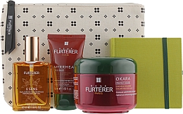 Парфумерія, косметика Набір для волосся - Rene Furterer (shm/50ml + hair/mask/200ml + hair/oil/100ml + bag + acs)