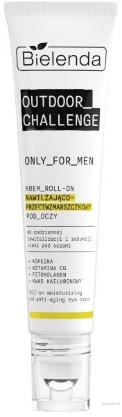 Увлажняющий крем для глаз против морщин - Bielenda Only For Men Outdoor Challenge Roll-On Moisturizing And Anti-Wrinkle Eye Cream — фото 15ml