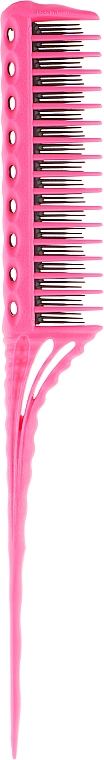 Расческа для начеса, 218 мм, розовая - Y.S.Park Professional 150 Tail Combs Pink