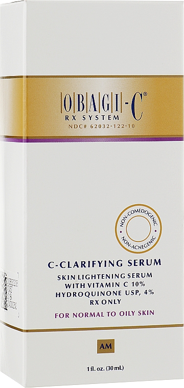 Осветляющая сыворотка для нормальной и жирной кожи - Obagi Medical C-Clarifying Serum Oily — фото N1
